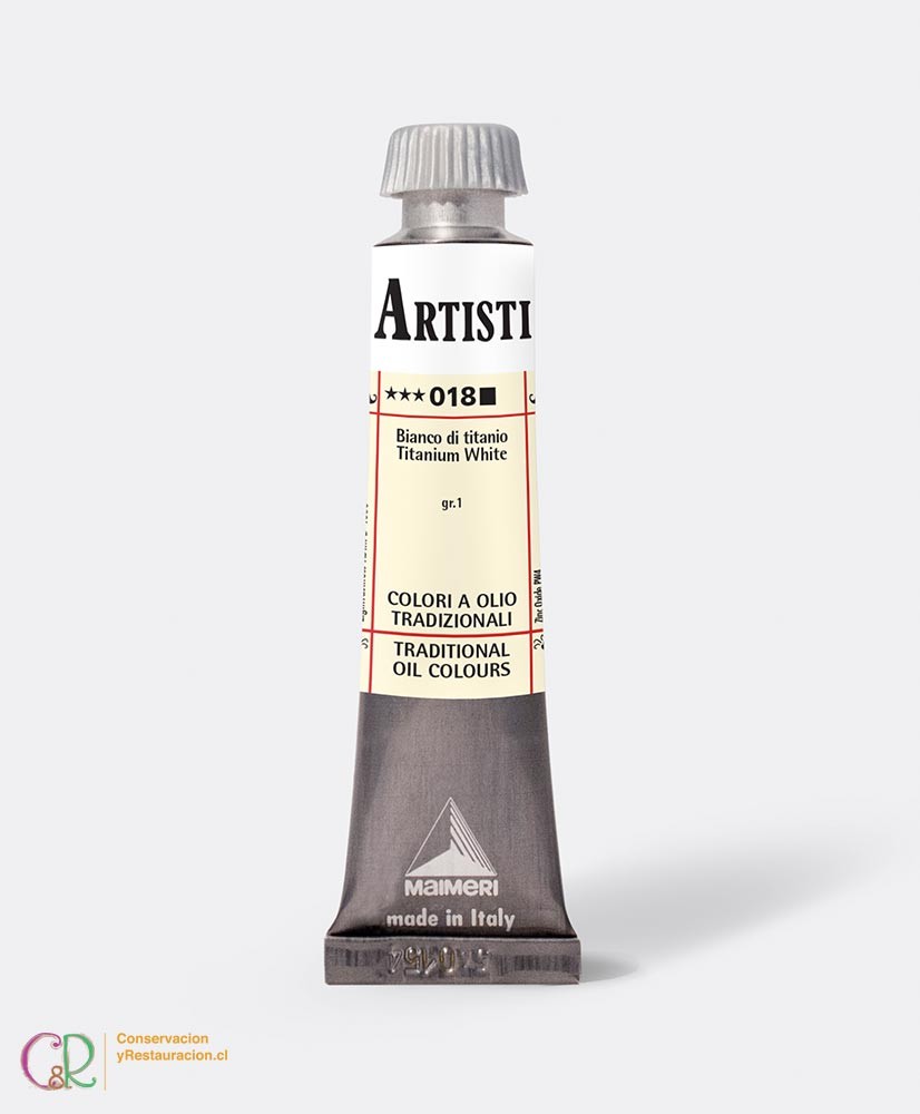 C&R: Óleo 018 - Titanium White 20ml- Artisti Maimeri C&R: Óleo 018 - Titanium White 20ml- Artisti Maimeri