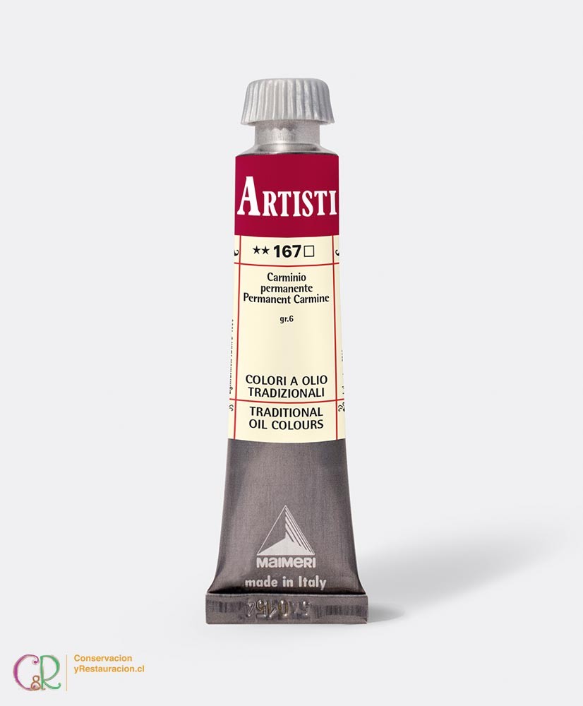 C&R: Óleo 167 - Permanent Carmine 20ml- Artisti Maimeri C&R: Óleo 167 - Permanent Carmine 20ml- Artisti Maimeri