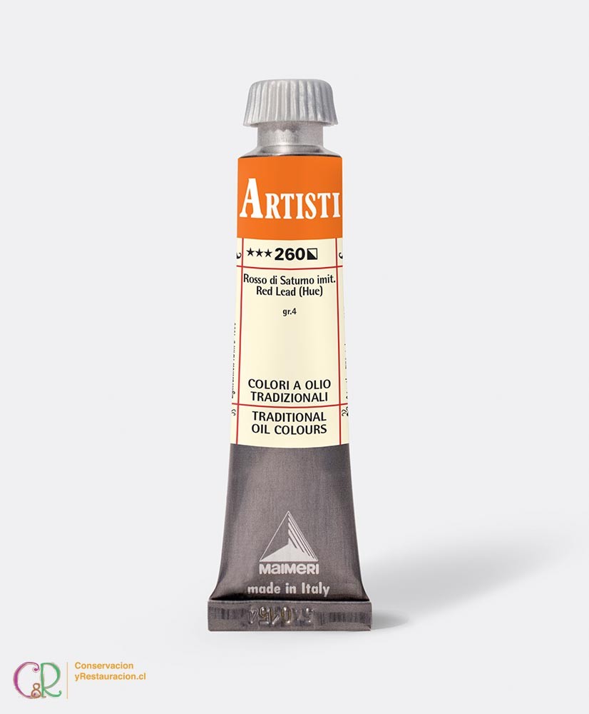 C&R: Óleo 260 - Red Lead Hue 20ml- Artisti Maimeri
