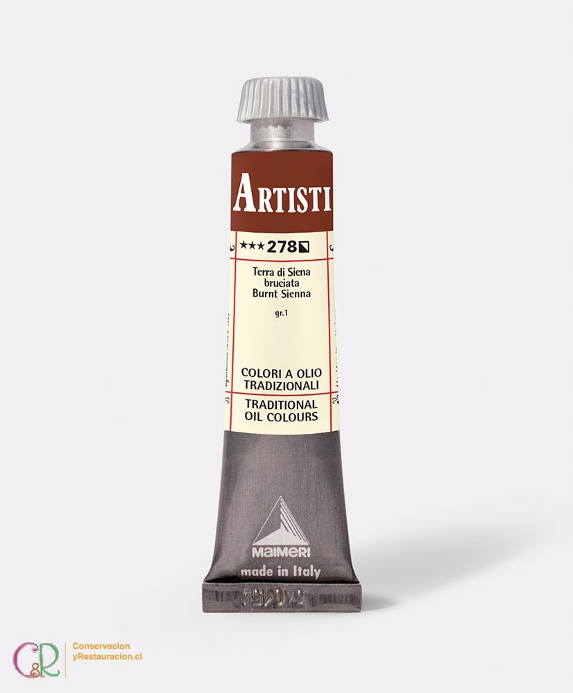 C&R: Óleo 278 - Burnt Sienna 20ml- Artisti Maimeri