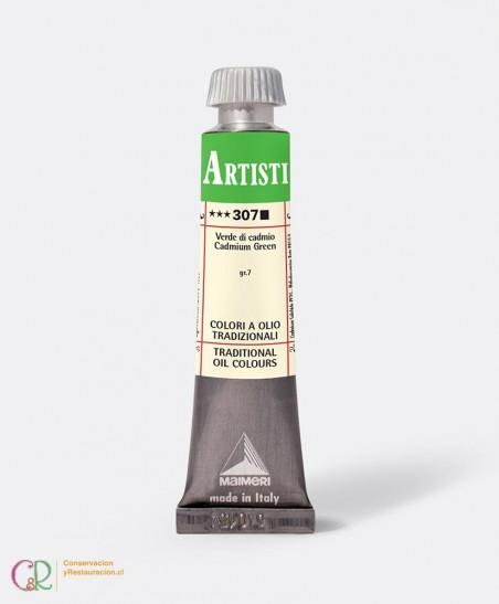 C&R: Óleo 307 - Cadmium Green 20ml- Artisti Maimeri