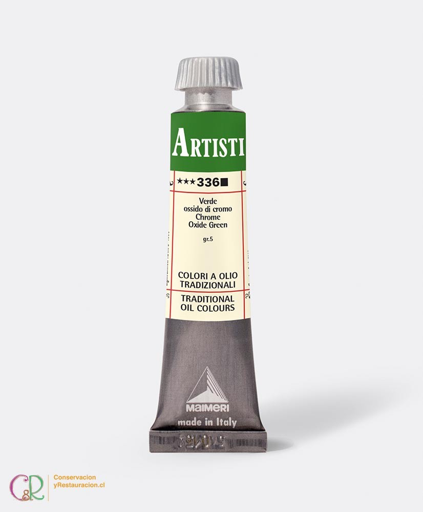C&R: Óleo 336 - Chrome Oxide Green 20ml- Artisti Maimeri C&R: Óleo 336 - Chrome Oxide Green 20ml- Artisti Maimeri