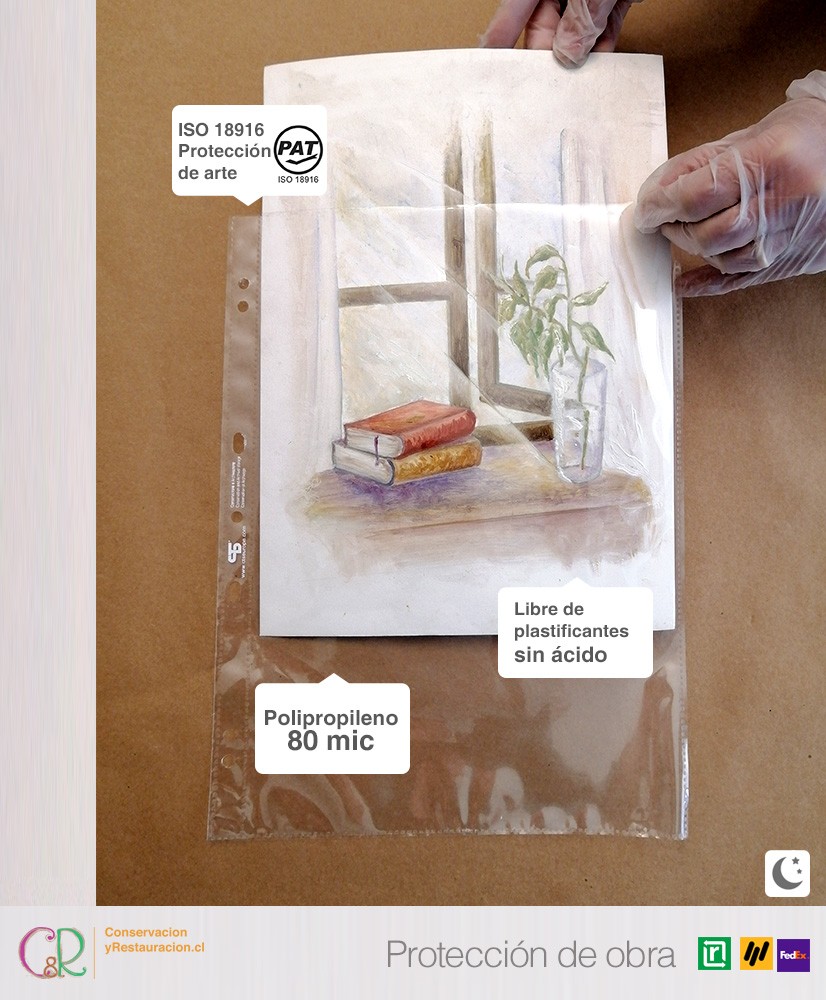 Apto para almacenar obras en soporte papel, fotografía, etc. Apto para almacenar obras en soporte papel, fotografía, etc.