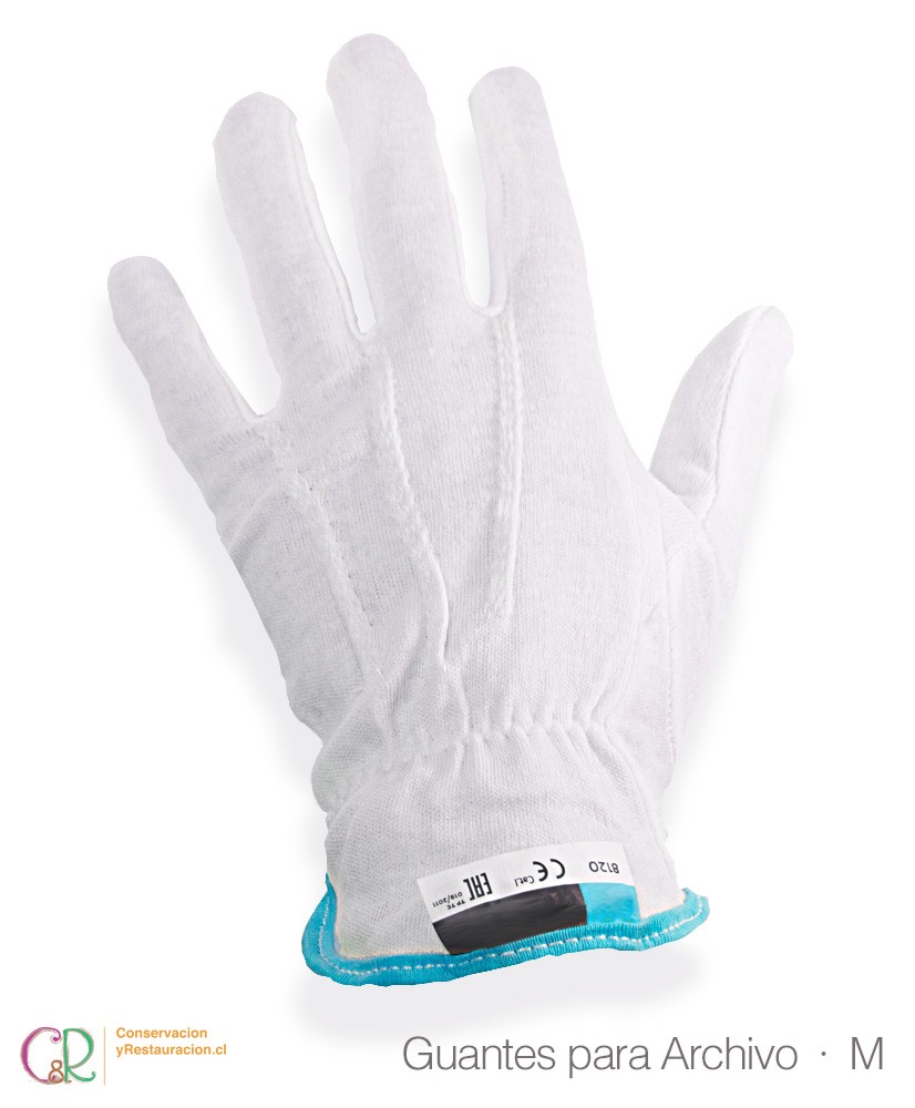 C&R: Guantes de algodón para archivo talla M C&R: Guantes de algodón para archivo talla M