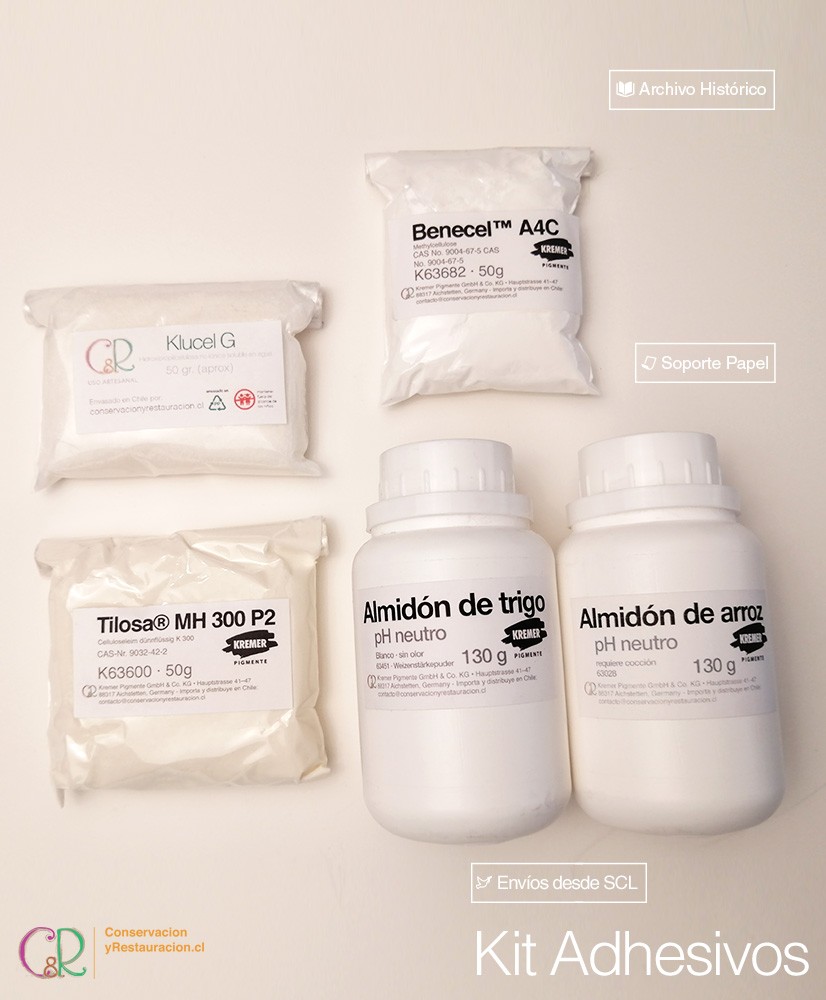 Kit de Conservación para Archivo con 5 productos. Kit de Conservación para Archivo con 5 productos.