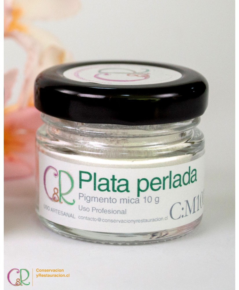 Pigmento mica Plata 10g