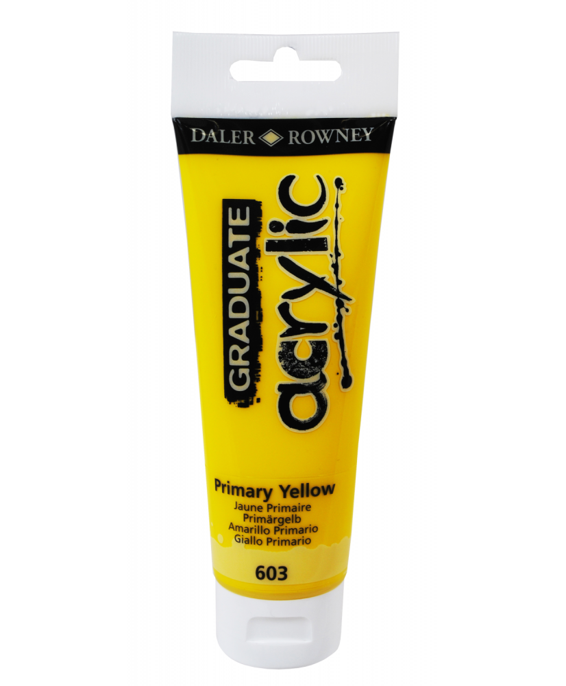 C&R: Acrílico Primary Yellow (603) 120ml Graduate Daler-Rowney C&R: Acrílico Primary Yellow (603) 120ml Graduate Daler-Rowney