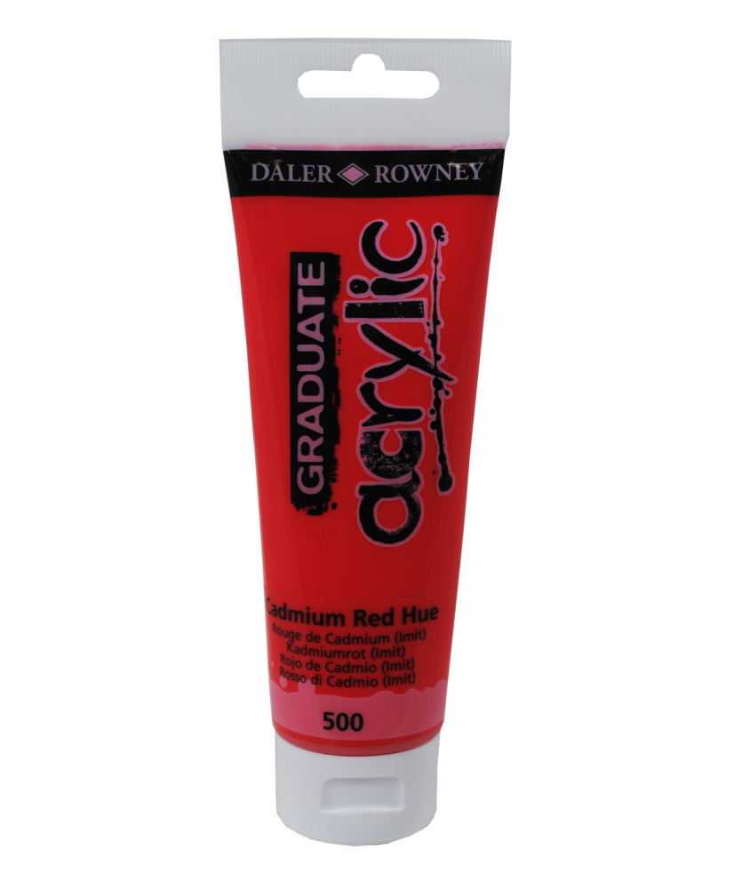 C&R: Acrílico Cadmium Red Hue (500) 120ml Graduate Daler-Rowney C&R: Acrílico Cadmium Red Hue (500) 120ml Graduate Daler-Rowney