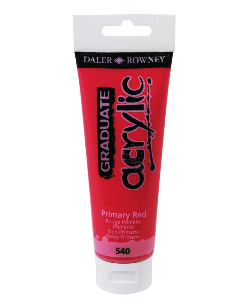 C&R: Acrílico Primary Red (540) 120ml Graduate Daler-Rowney C&R: Acrílico Primary Red (540) 120ml Graduate Daler-Rowney