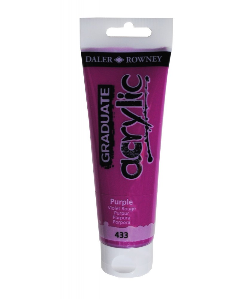 C&R: Acrílico Purple (433) 120ml Graduate Daler-Rowney C&R: Acrílico Purple (433) 120ml Graduate Daler-Rowney
