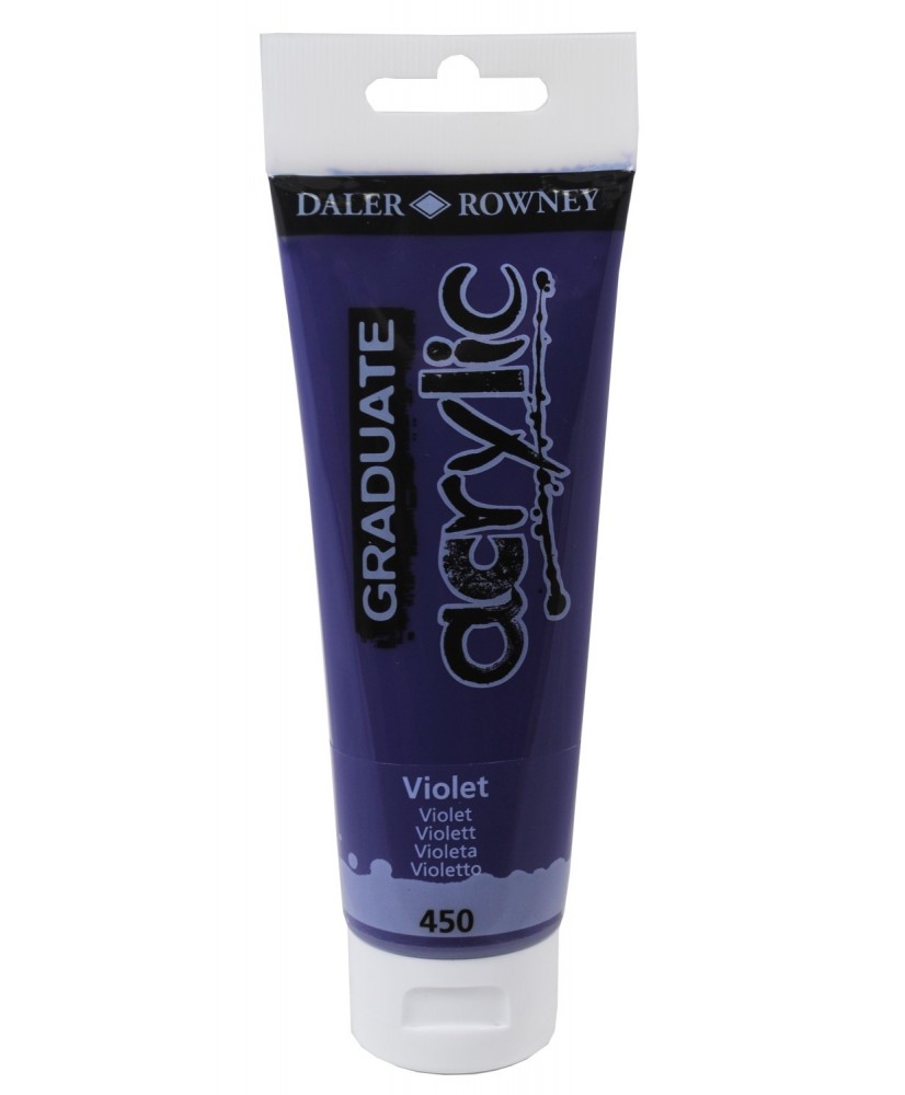 C&R: Acrílico Violet (450) 120ml Graduate Daler-Rowney C&R: Acrílico Violet (450) 120ml Graduate Daler-Rowney
