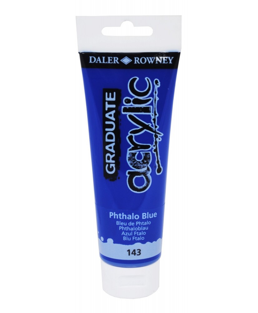C&R: Acrílico Phthalo Blue (143) 120ml Graduate Daler-Rowney C&R: Acrílico Phthalo Blue (143) 120ml Graduate Daler-Rowney