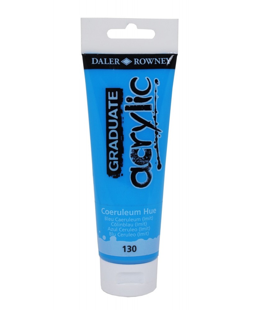 C&R: Acrílico Coeruleum Hue (130) 120ml Graduate Daler-Rowney C&R: Acrílico Coeruleum Hue (130) 120ml Graduate Daler-Rowney