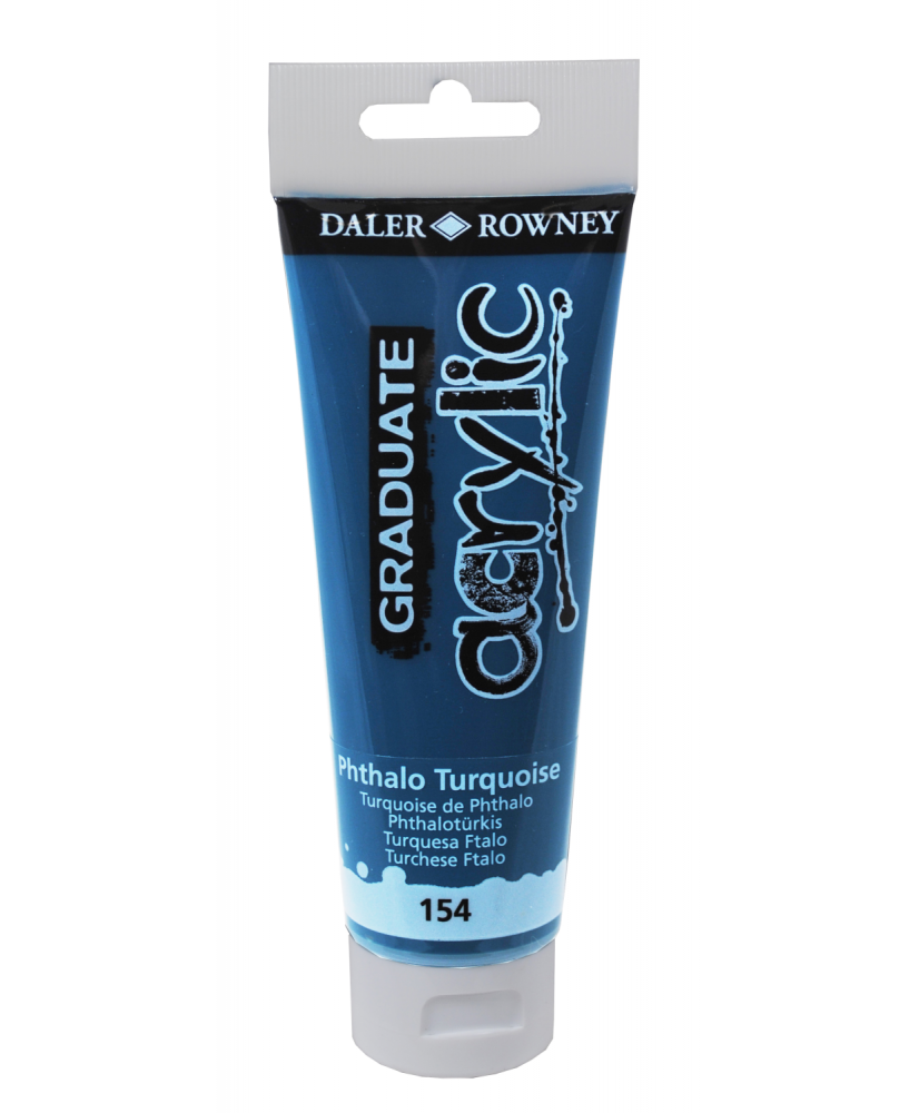 C&R:Acrílico Phthalo Turquoise (154) 120ml Graduate Daler-Rowney C&R:Acrílico Phthalo Turquoise (154) 120ml Graduate Daler-Rowney