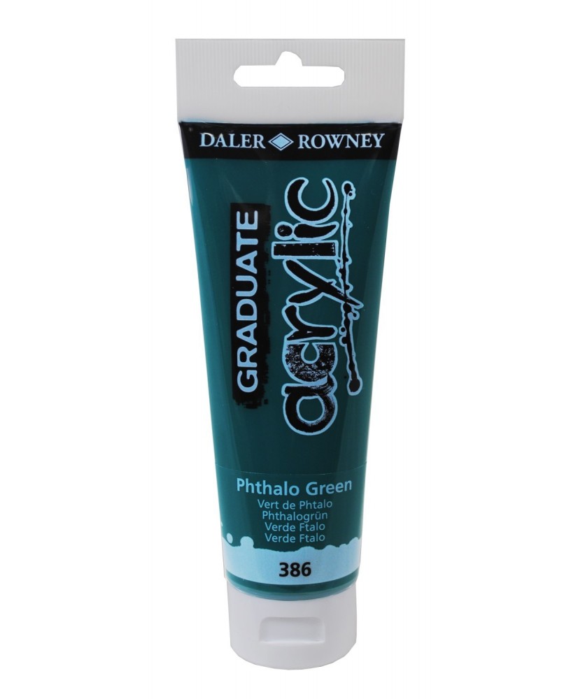 C&R: Acrílico Phthalo Green (386) 120ml Graduate Daler-Rowney C&R: Acrílico Phthalo Green (386) 120ml Graduate Daler-Rowney