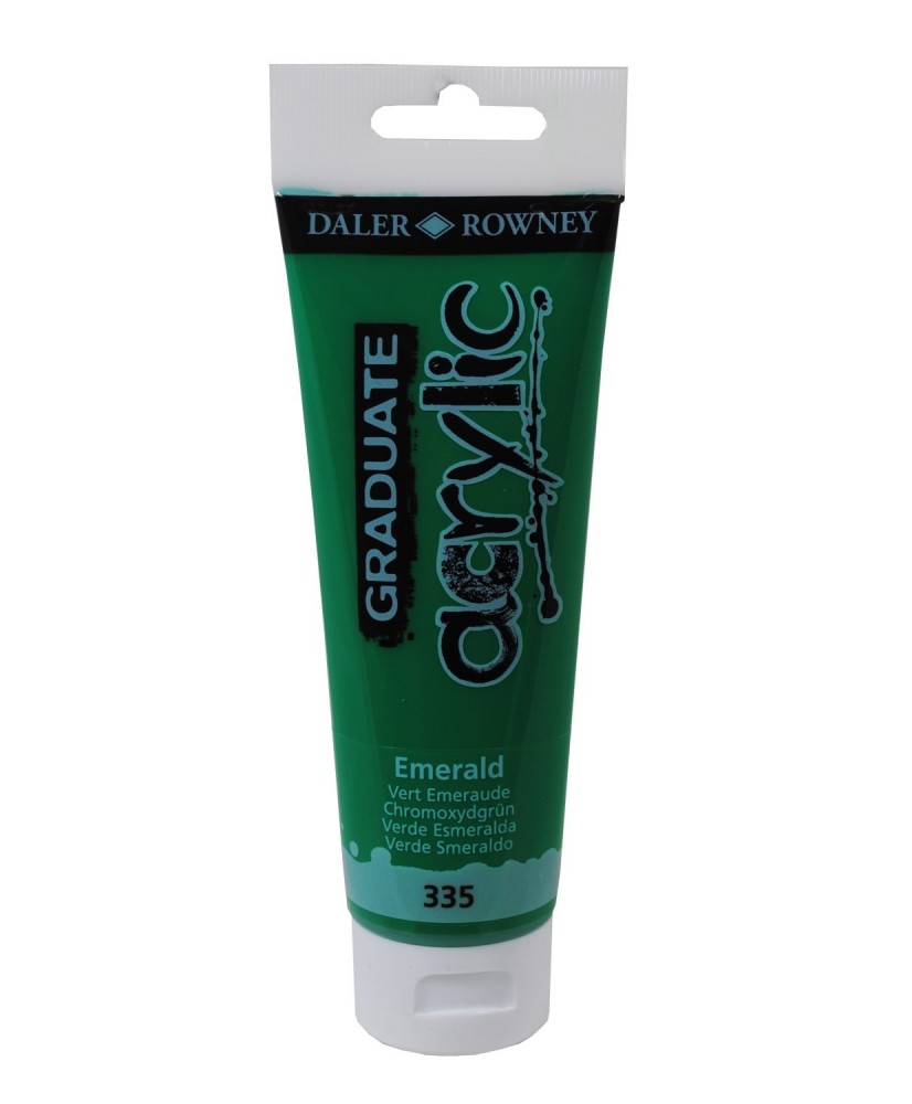 C&R: Acrílico Emerald (335) 120ml Graduate Daler-Rowney C&R: Acrílico Emerald (335) 120ml Graduate Daler-Rowney