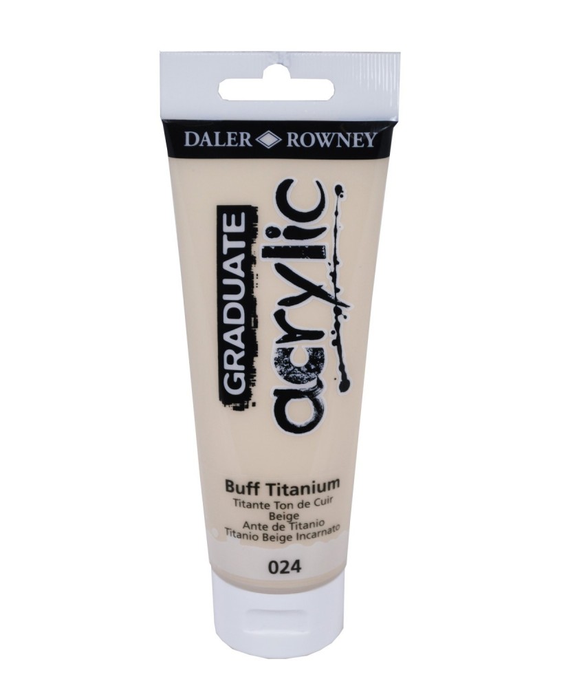 C&R: Acrílico Buff Titanium (024) 120ml Graduate Daler-Rowney C&R: Acrílico Buff Titanium (024) 120ml Graduate Daler-Rowney