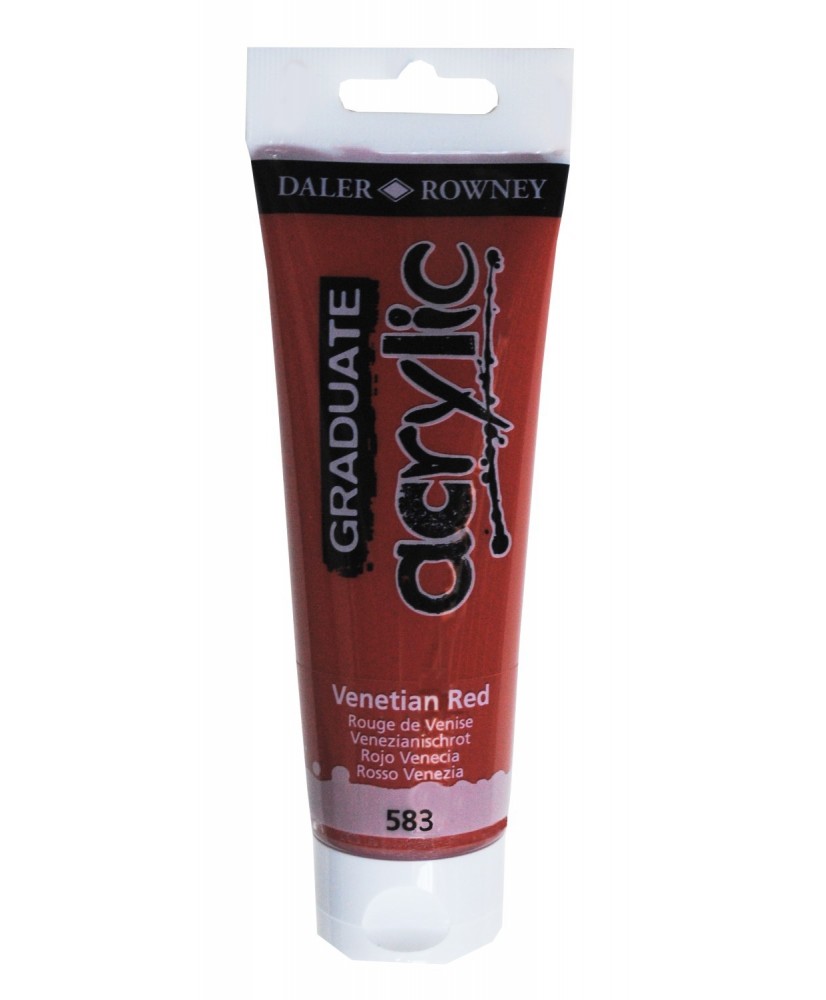 C&R: Acrílico Venetian Red (583) 120ml Graduate Daler-Rowney C&R: Acrílico Venetian Red (583) 120ml Graduate Daler-Rowney