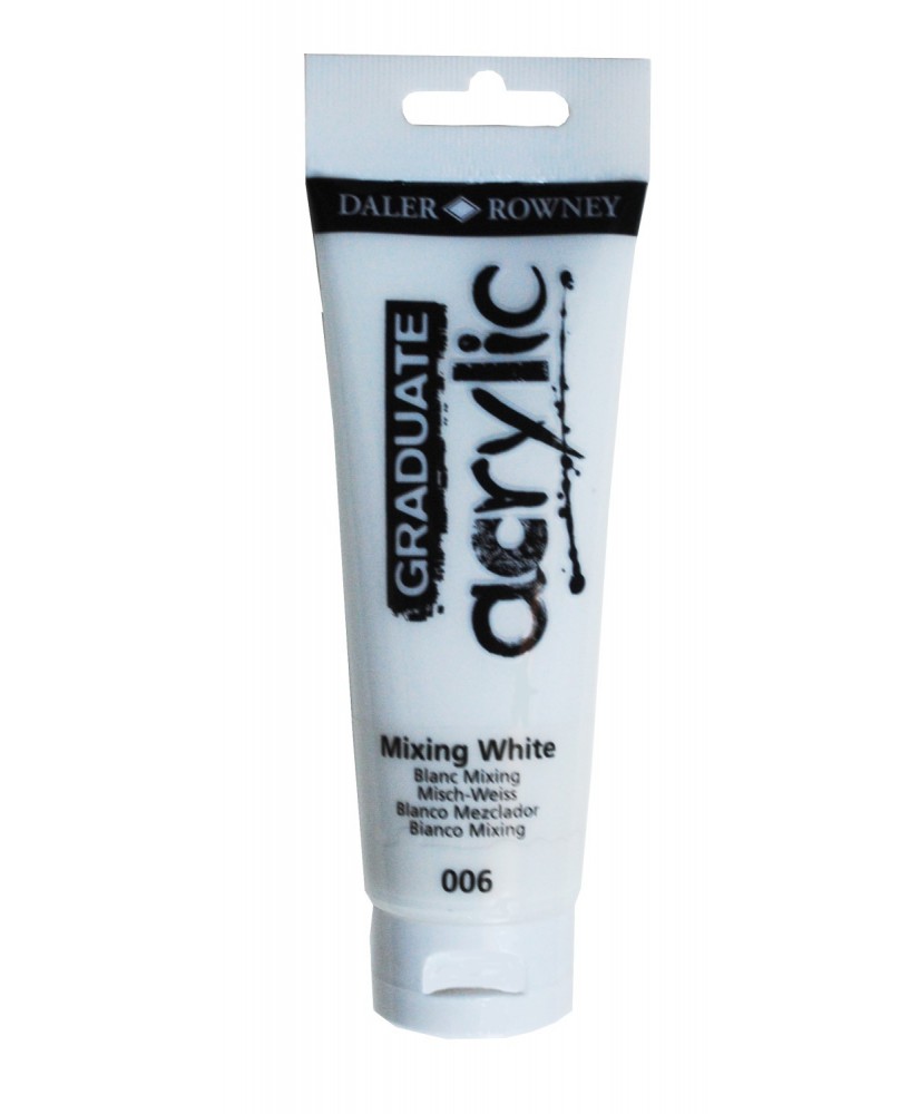 C&R: Acrílico Mixing White (006) 120ml Graduate Daler-Rowney C&R: Acrílico Mixing White (006) 120ml Graduate Daler-Rowney