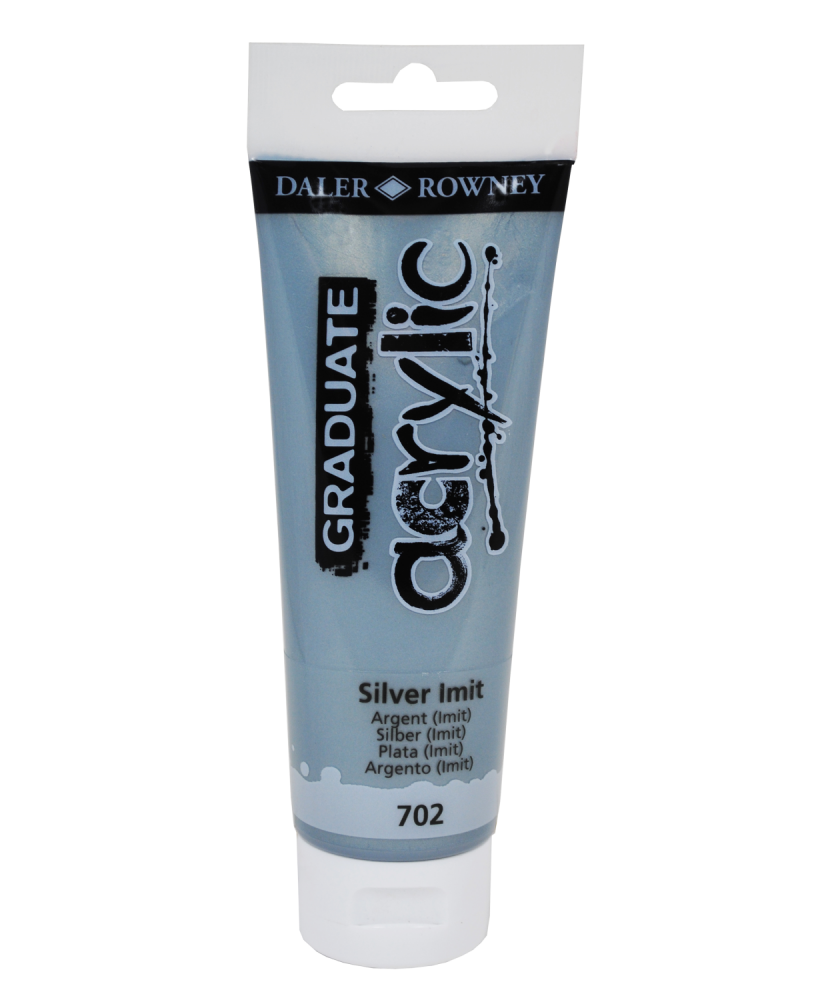 C&R: Acrílico Silver Imit (702) 120ml Graduate Daler-Rowney C&R: Acrílico Silver Imit (702) 120ml Graduate Daler-Rowney