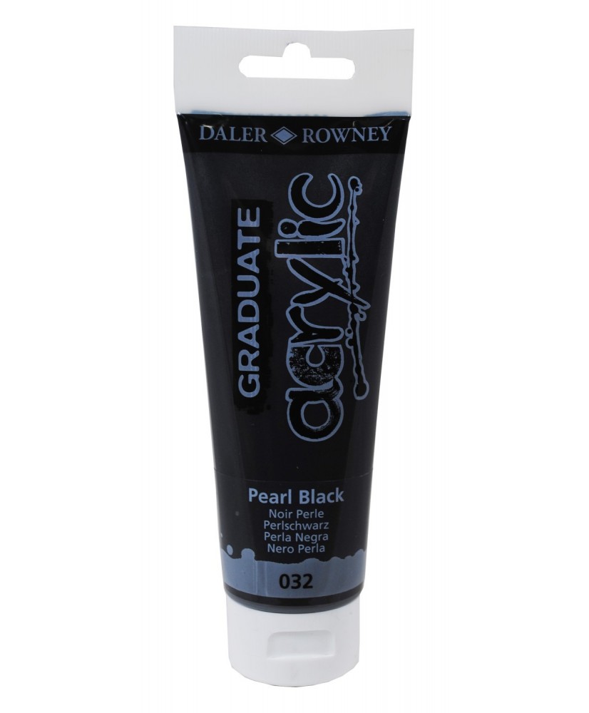 C&R: Acrílico Pearl Black (032) 120ml Graduate Daler-Rowney C&R: Acrílico Pearl Black (032) 120ml Graduate Daler-Rowney