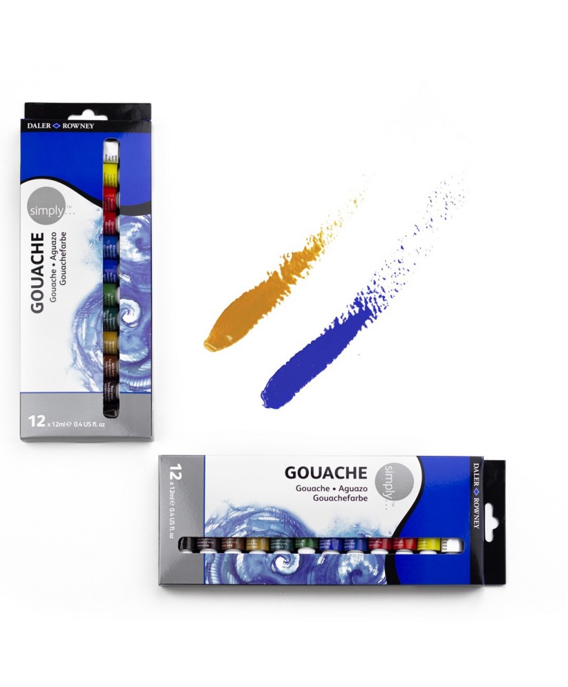C&R: Set Simply Gouache12 colores Daler-Rowney C&R: Set Simply Gouache12 colores Daler-Rowney