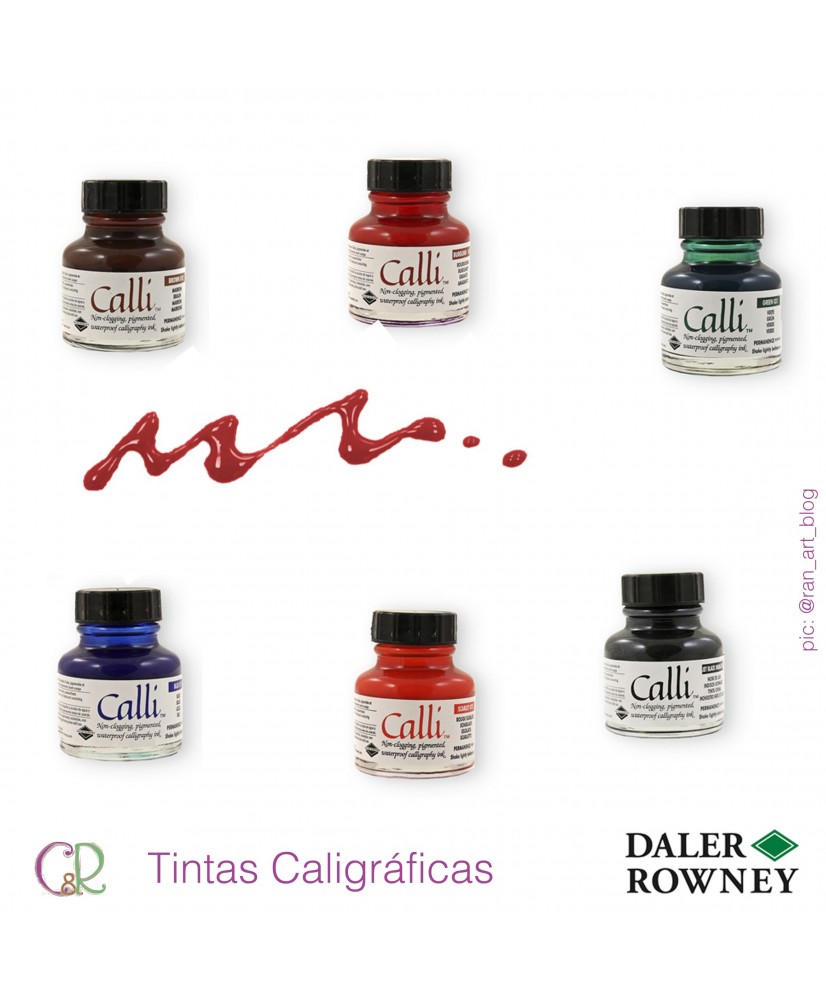 C&R: Set Tinta Caligráfica Calli 6 Colores Daler Rowney C&R: Set Tinta Caligráfica Calli 6 Colores Daler Rowney