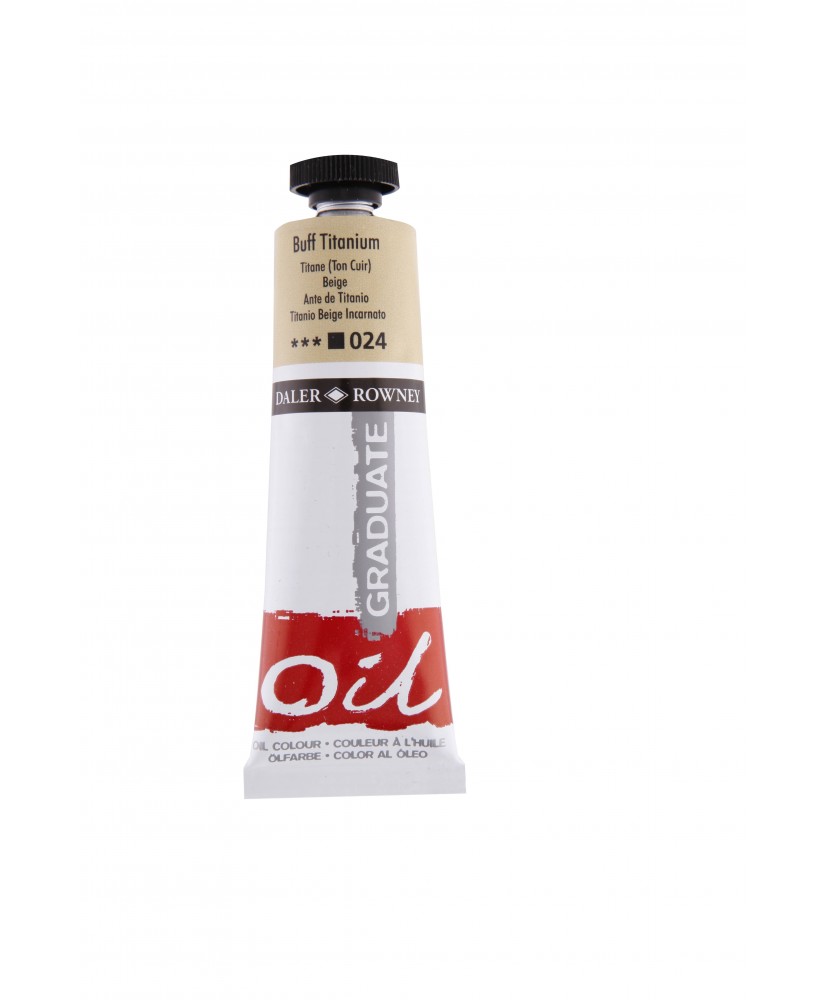 C&R: Óleo Buff Titanium (024) 38ml Graduate Daler-Rowney C&R: Óleo Buff Titanium (024) 38ml Graduate Daler-Rowney