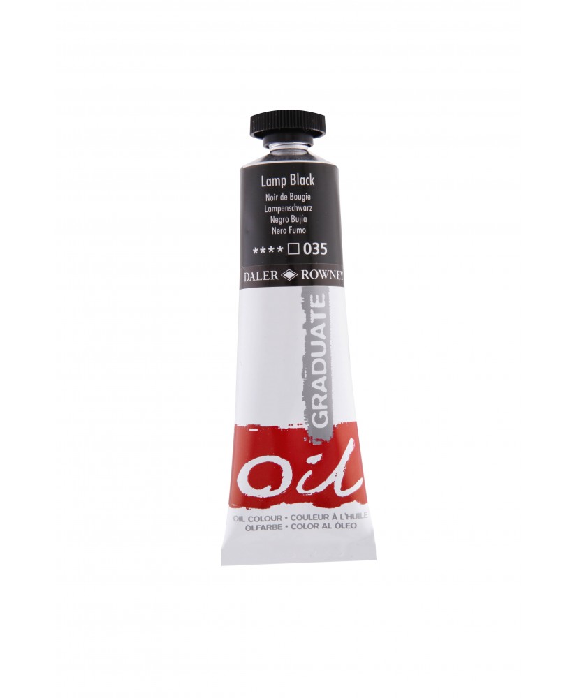 C&R: Óleo Lamp Black (035) 38ml Graduate Daler-Rowney C&R: Óleo Lamp Black (035) 38ml Graduate Daler-Rowney