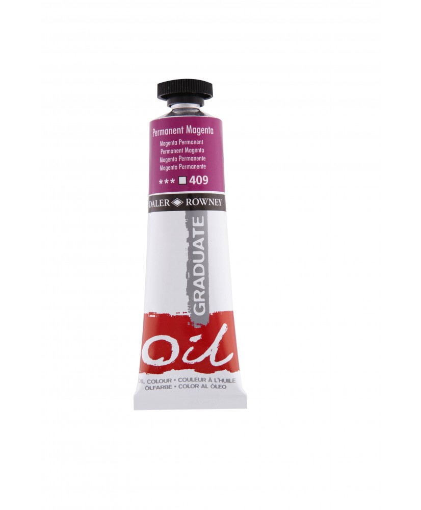 C&R: Óleo Permanent Magenta (409) 38ml Graduate Daler-Rowney C&R: Óleo Permanent Magenta (409) 38ml Graduate Daler-Rowney