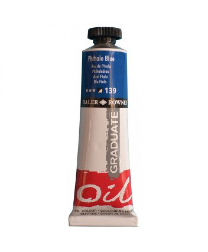 C&R: Óleo Phthalo Blue (139) 38ml Graduate Daler-Rowney C&R: Óleo Phthalo Blue (139) 38ml Graduate Daler-Rowney
