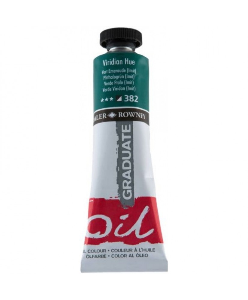 C&R: Óleo Viridian Hue (382) 38ml Graduate Daler-Rowney C&R: Óleo Viridian Hue (382) 38ml Graduate Daler-Rowney