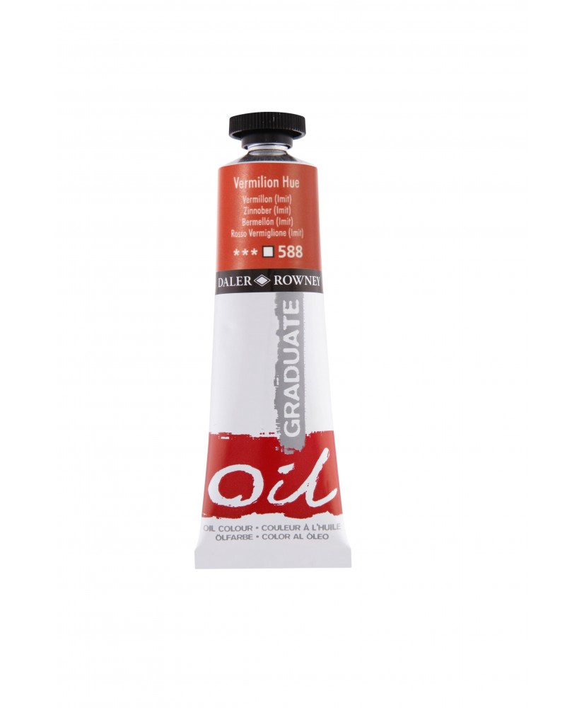 C&R: Óleo Vermilion Hue (588) 38ml Graduate Daler-Rowney C&R: Óleo Vermilion Hue (588) 38ml Graduate Daler-Rowney