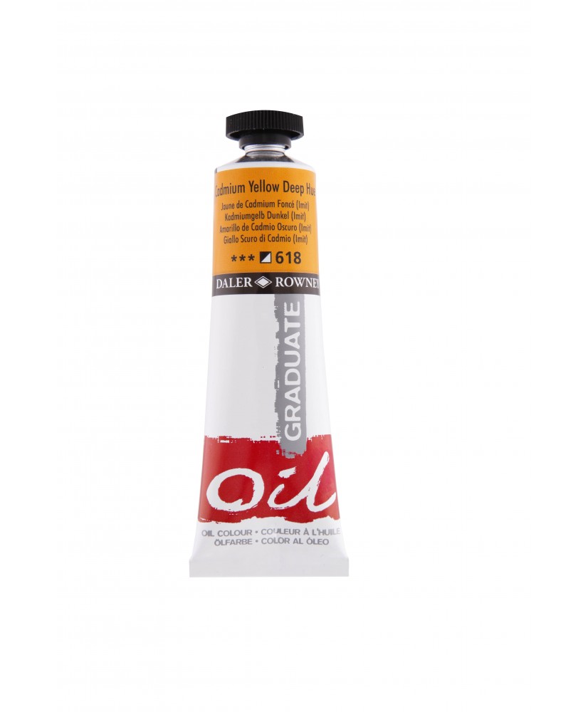 C&R: Óleo Cadmium Yellow Deep Hue (618) 38ml Graduate Daler-Rowney C&R: Óleo Cadmium Yellow Deep Hue (618) 38ml Graduate Daler-Rowney