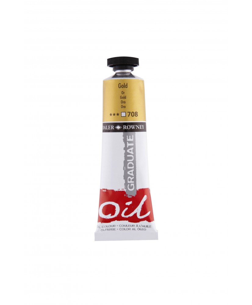 C&R: Óleo Gold (708) 38ml Graduate Daler-Rowney C&R: Óleo Gold (708) 38ml Graduate Daler-Rowney