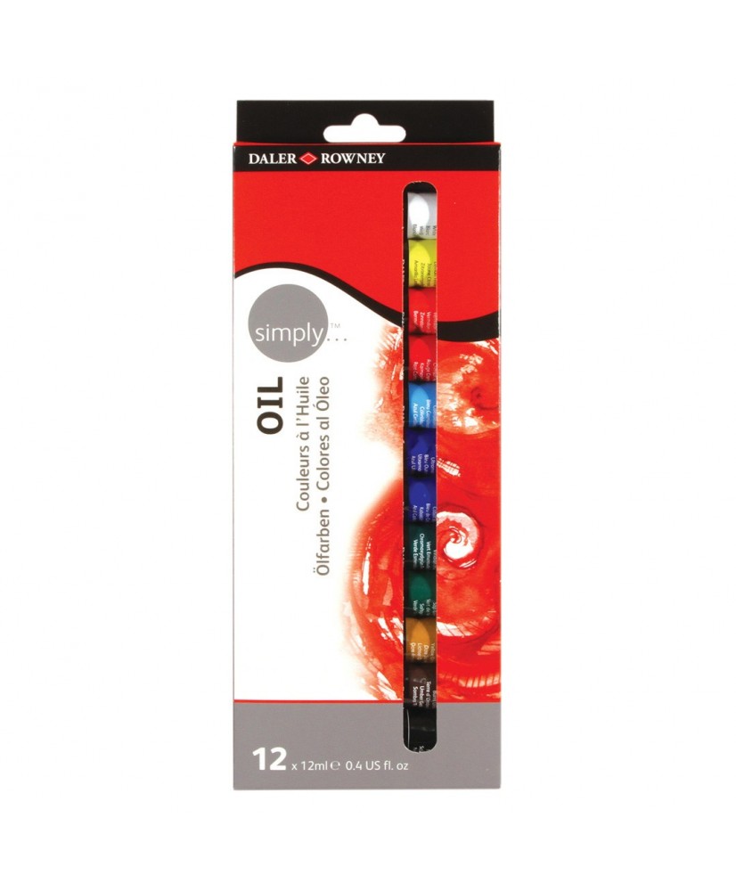 C&R: Set Simply Oil 12 colores Daler-Rowney C&R: Set Simply Oil 12 colores Daler-Rowney