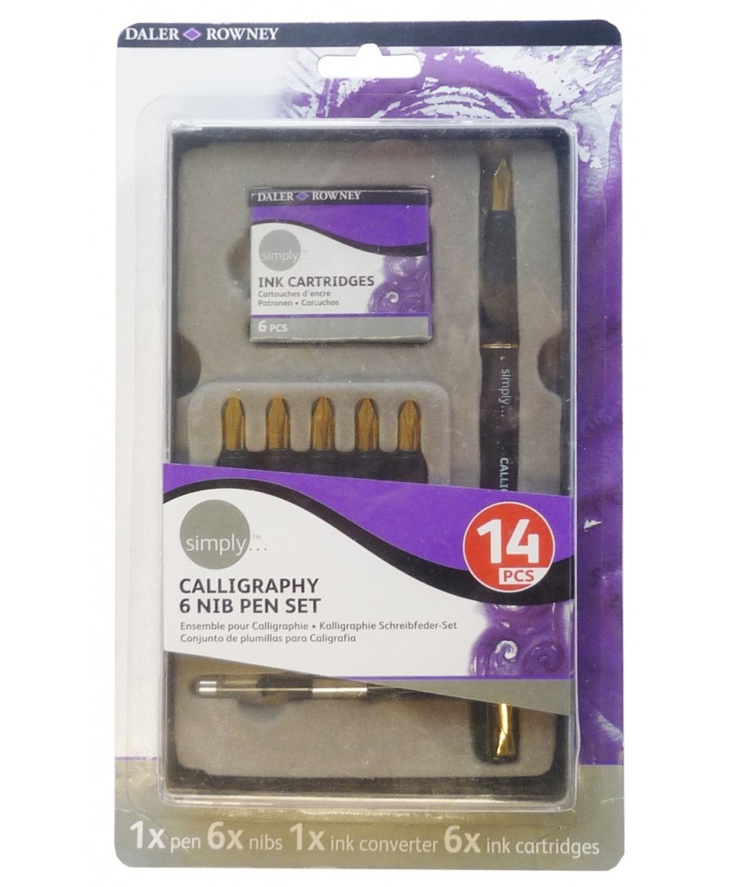 C&R: SET 14 PCS DE CALIGRAFÍA SIMPLY DALER-ROWNEY C&R: SET 14 PCS DE CALIGRAFÍA SIMPLY DALER-ROWNEY