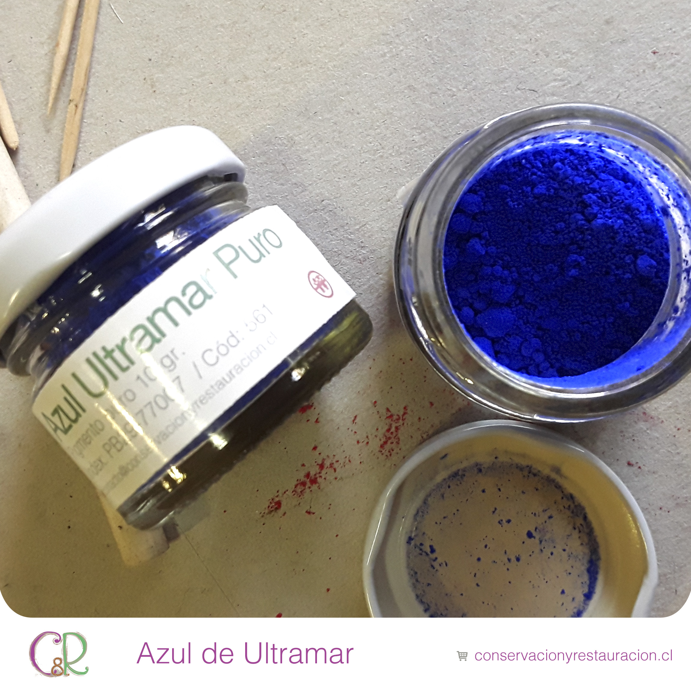 Azul de Ultramar Pigmento en Chile